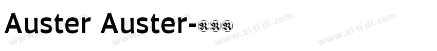 Auster Auster字体转换